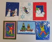 VTG Pepsi Cola Winter Theme Blank Card Lot Save The Children Collection Joy Cola