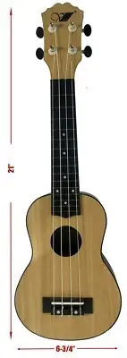 Vivaldi 21 in Ukelele for Beginners, Wod Top, Plastic Back Side