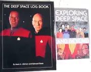 Set of 2 Star Trek Deep Space 9 Books- Exploring DS9 & DS9 Log Book- Unread