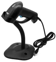 Barcode Scanner with Stand, USB Wired Inventory Scanner 1D 2D QR Code with Au...