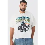 Mens White Plus Pink Floyd License Tour Graphic T-shirt