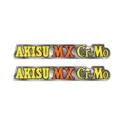 Akisu - MX Orange cromo Fork decals - Old School BMX