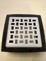 Signature Hardware 4" Hickman Square Shower Drain Chrome