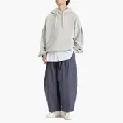 Anglan Valley Tuck Sweat Balloon Hoodie