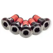5x Black Titanium Rear Disc Rotor Bolts Screws Threadlock for Yamaha XSR 900
