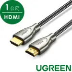 【綠聯】HDMI傳輸線 CARBON FIBER ZINC ALLOY版 2入組(1M)
