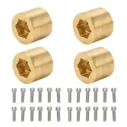 (18.4mm Thickness)4 Pcs Brass Wheel Hex Hub Adapter RC Car Crawler Widen WP