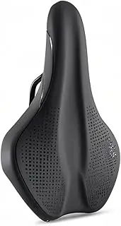 Mountain Bike dle Comfortable PU Leather dle with Hollow Design -Slip Shockproof for EMP Riding Mountain Bike Seats for Men Normal