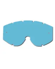 2x PRO GRIP motocross GOGGLE replacement Roll off LENS ANTI FOG & SCRATCH - Blue