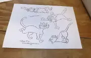 Jossie and the Pussycats Apx 70 pages Model Sheets Xerox #1