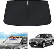 KUST Custom Fit Windshield Sun Shade for 2011 2012 2013 2014 2015 2016 2017 BMW X3 Accessories Sunshade Foldable Window Sun Visor Protector Blocks UV Rays Keep Your Car Cooler