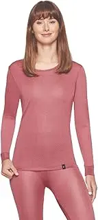 [Terramar] Women's 100% Silk Thermasilk Pointelle Scoop Shirt Baselayer
