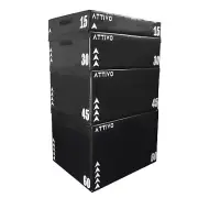 ATTIVO Jump Box Plyo Box Plyometric Box Soft Foam Fitness Jumping Exercise