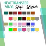 Heat Transfer Vinyl Soft-Stretch 12 x 15" Sheets-Color Starter BUNDLE