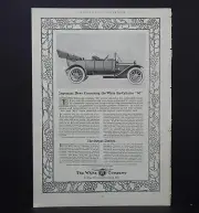 Harper's Weekly, c. 1912 Automobile Ad #5 - White Six-Cylinder "60"