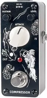 Compressor Pedal for Electric Guitar and Bass, Mini Compression Pedal True Bypas