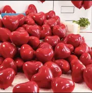 20pcs Love Heart Shaped Red Latex Balloons