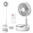 Foldable Fan Foldaway Oscillating with Remote Control, 10800mAh Rechargeable ...