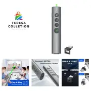 Rechargeable Green Laser Pointer & Wireless Presentation Clicker for PowerPoint