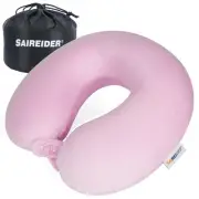 Travel Neck Pillow 100% Pure Memory Foam Airplane Pillow for Head Support,Sof...
