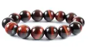 Handmade Red Tiger's Eye Stretch Bracelet - 10mm Beads - Scorpio Birthstone -