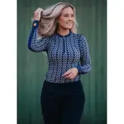 Mountain Horse Magic Tech Top - Navy (Large - X Large)
