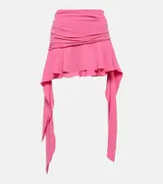 [Blumarine] Blumarine Ruffled jersey miniskirt AU 10 pink
