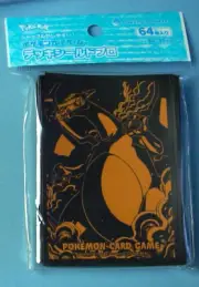Charizard Vmax Black Background Sleeves - Set of 64 Sleeves - Japanese - Pokemon