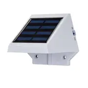 2Pcs Solar Powered 4 LED Wall Light Outdoor Garden Fence Patio Door Lantern Lamp