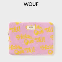 在飛比找momo購物網優惠-【西班牙WOUF】嗨!你好毛巾布13-14吋輕薄筆電包(Ma