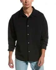 FRAME Denim Relaxed Wool & Mohair-Blend Shirt