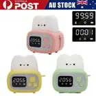 Digital Alarm Clock Timer Clock Toaster Lamp Kids LED Table Bedside Night Light
