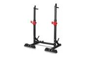 BLACK LORD Adjustable Squat Rack Barbell Stand Weight Bench