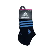 adidas Girl's Superlite No Show Socks - 6 Pairs Size Medium: 2Y-5Y