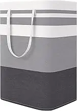 Large Laundry Basket,Waterproof, Freestanding Laundry Hamper, Collapsible Tall Clothes Hamper with Extended Handles for Clothes Toys in The Dorm and Family-(Gradient Grey, 75L) (1)