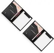 TEHAUX 2pcs Document Binder Business Binder Portfolio Folder Resume Holder Clipboard Organizer Pu Material