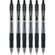 Pilot G2 Retractable Premium Gel Ink Roller Ball Pens, Bold Point, Black Ink,