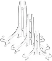 15Pcs Plastic Easels, 4/6/8 Inches Clear Easel Display Stand/Plate Holders to Display Pictures, Items