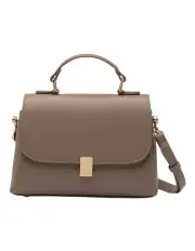 Mocha Cora Top Handle Crossbody Bag - Chestnut