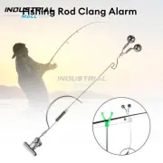 Double Fishing Rod Alarm Bells Stainless Steel Fishing Rod Alarm Clip Indicator