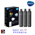 德國 BRITA MYPURE PRO X9 專用替換濾心組 僅適用X9四階段過濾硬水軟化型淨水器