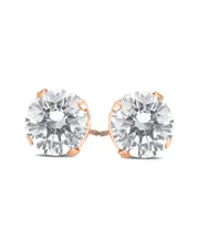 14K Rose Gold 2.00 ct. tw. Diamond Studs
