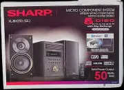 Sharp XL-BH250 Micro Shelf Executive Speaker System 5-Disc AM FM + Bluetooth