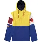 POLO RALPH LAUREN REGATTA P2 CP-93 PULLOVER LINED JACKET SZ Medium YELLOW & BLUE
