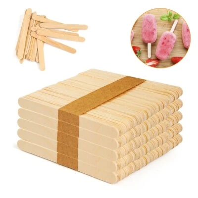 50pcs Wooden Craft Mold Popsicle Sticks Ice Cream Maker New Model Wooden Sticks