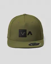 [RVCA] RVCA Men's Commonwealth Deluxe Snapback Cap in Military Green One Size Military Green