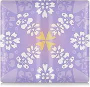 [Amooorous] Purple Pattern White Premium Leather Car insurance and registration card holder Wallet Accessories Case for Driver License, Cards & Essential Documents, purple pattern white, 1 size