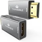 THANDBLE HDMI to DisplayPort Adapter (4K@60Hz) HDMI (Souce) to DP (Display) Converter HDMI Male to Display Port Female Compatible with Laptops, Graphics Cards, PS5, AMD,NVIDIA-1 Pack