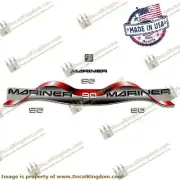 Mariner 1996-2000 Outboard Engine Decals (Multiple HP) 3M Marine Grade Red/Blue