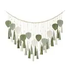 1X(Macrame Wall Hanging Leaves- Chic Boho Wall Decor Wowen Wall2568